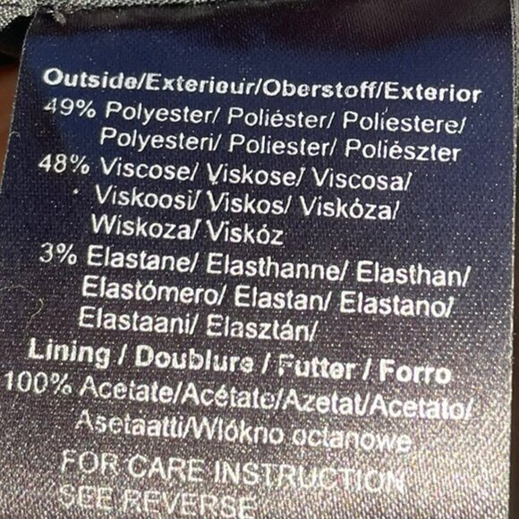 Mexx Black Pencil Skirt Pleated Back Stretch Contour Women's Size 12 - Picture 11 of 15